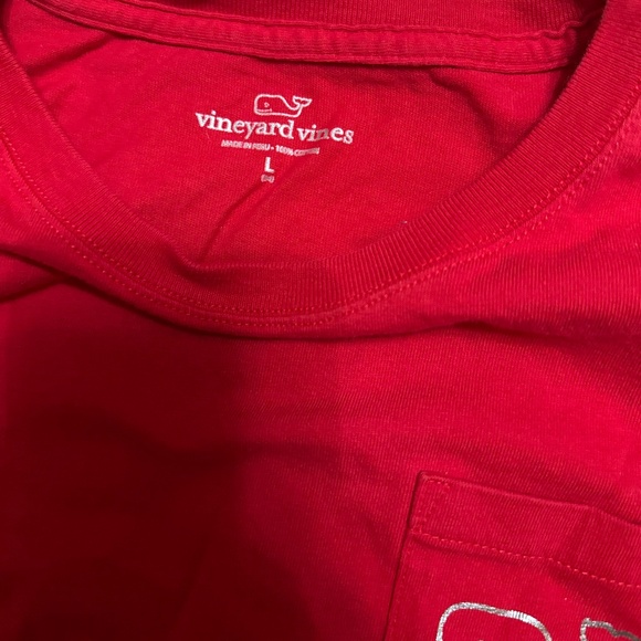 Girls Vineyard Vines Long Sleeve, red and silver - Picture 2 of 3